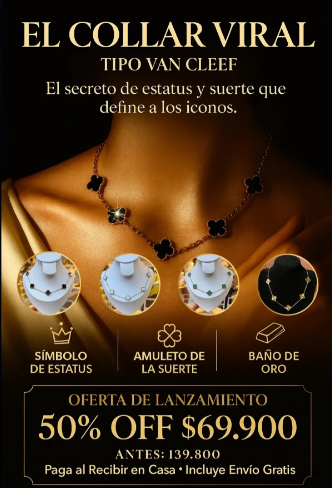 Collar Trebol de la suerte