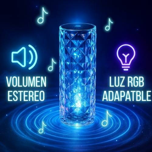 GlowBeat™ Lámpara inteligente 2 en 1: Luz + Sonido